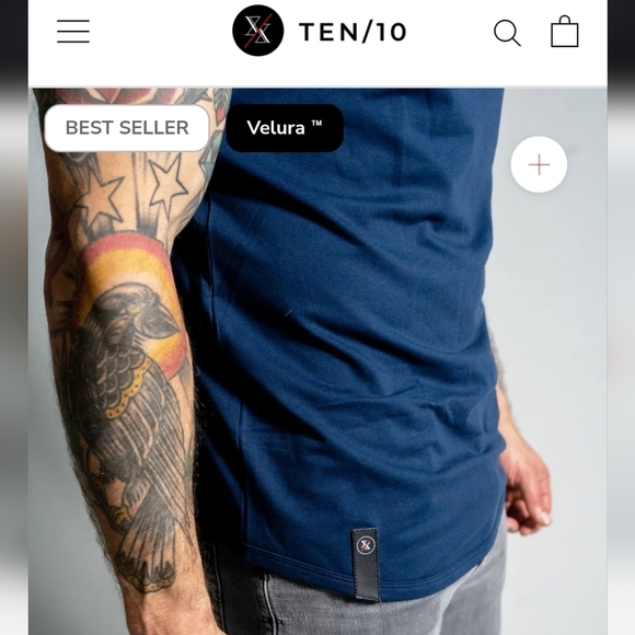 Ten/10 X/X Apparel Navy Crewneck Short-Sleeve Tee - Picture 5 of 13